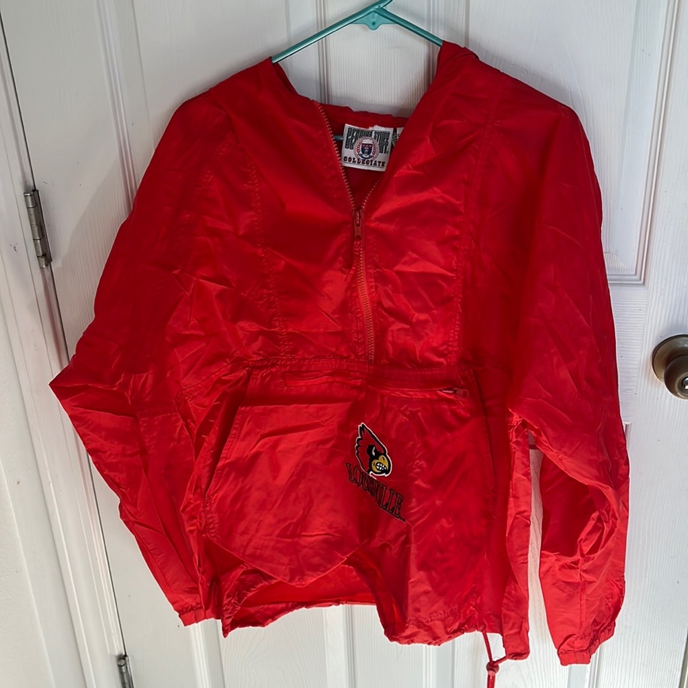 genuine stuff collegiate louisville windbreaker